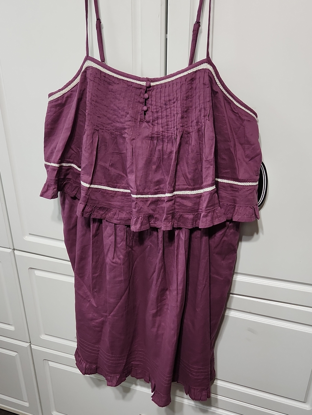 Women's Purple Ruffle Sundress